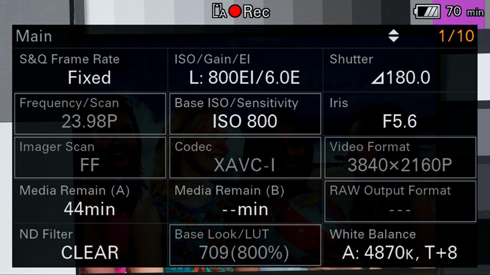 sony fx6 frame rates