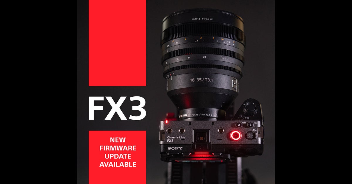 FX3 Version 2 Firmware Released | Sony Cine