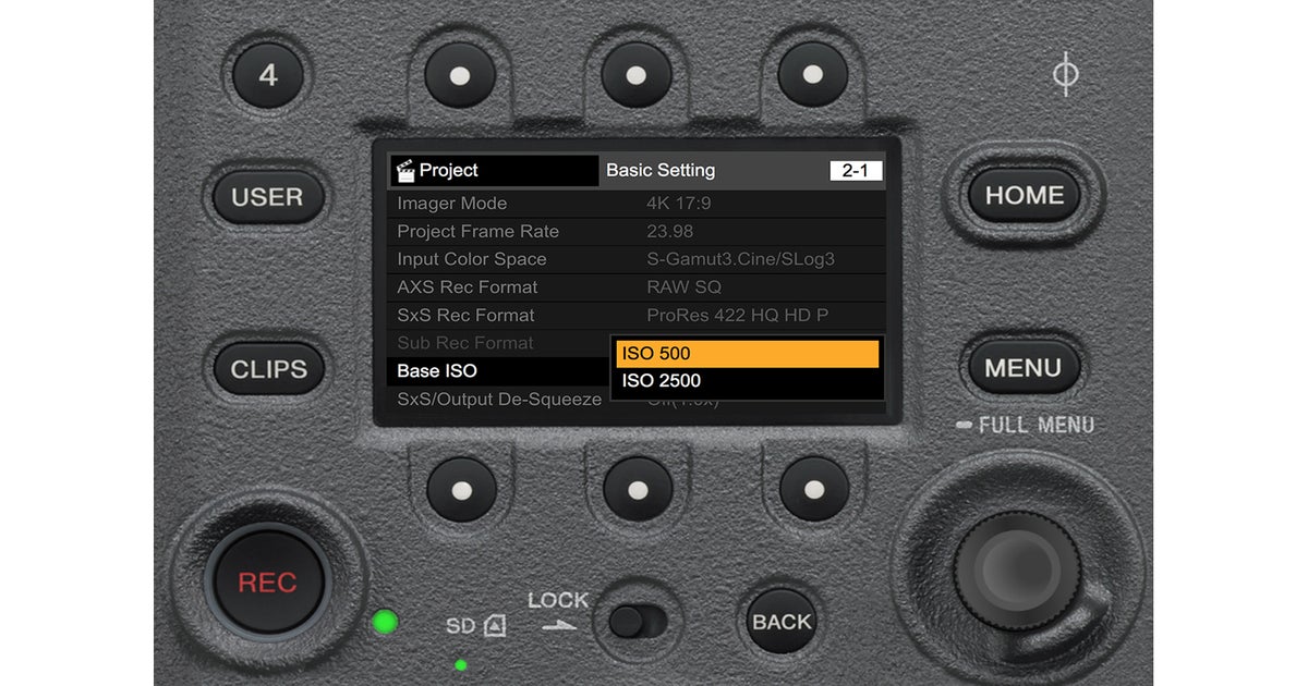 sony fx3 dual native iso